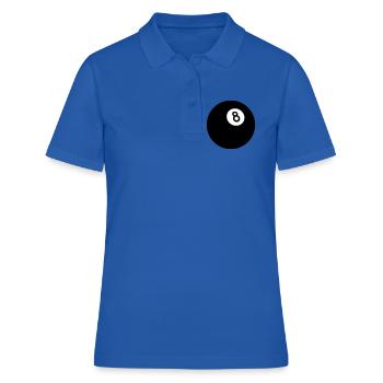 Huit noir - Polo Femme - bleu royal - Devant - Ailine (174cm)