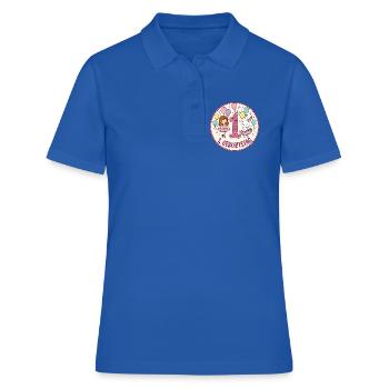 Erstes Geburtstag: Glitzer Hase Ballons - Frauen Polo Shirt - Royalblau - Vorne - Ailine (174cm)