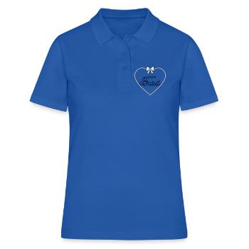 Team Bridal Heart Bow Design - Women's Polo Shirt - royal blue - Front - Ailine (174cm)