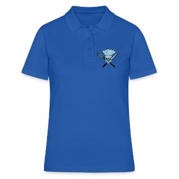 Cuire le crâne du pirate ou du rebelle - Polo Femme - bleu royal - Devant - Ailine (174cm)
