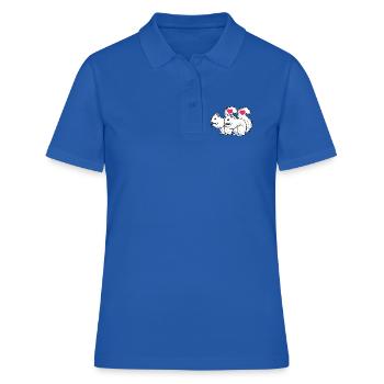 Eichhörnchen Paar Liebe Valentinstag verliebt - Frauen Polo Shirt - Royalblau - Vorne - Ailine (174cm)
