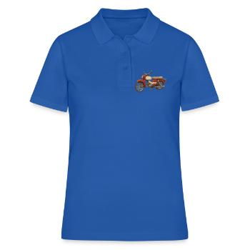 Star - Frauen Polo Shirt - Royalblau - Vorne - Ailine (174cm)