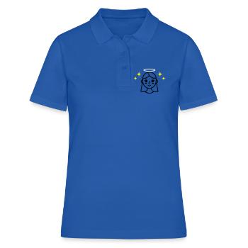 ange-visage-radiant-beauté-amour-propre - Polo Femme - bleu royal - Devant - Ailine (174cm)