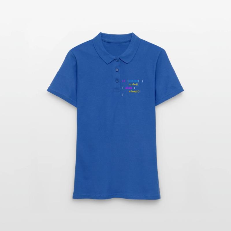 No Coffee No Code Programmer Computer Scientist Women's Polo Shirt