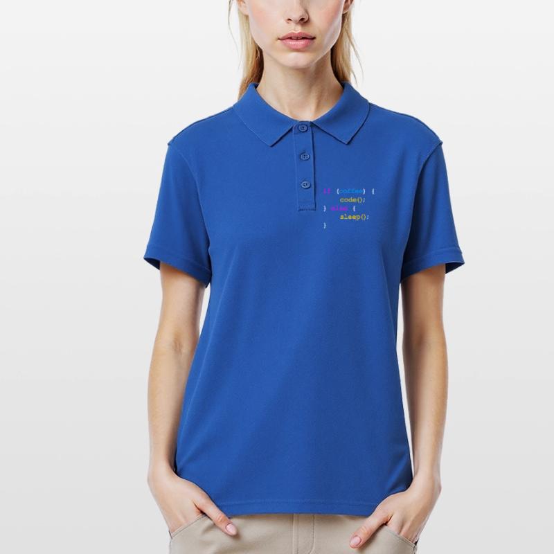 No Coffee No Code Programmer Computer Scientist Women's Polo Shirt