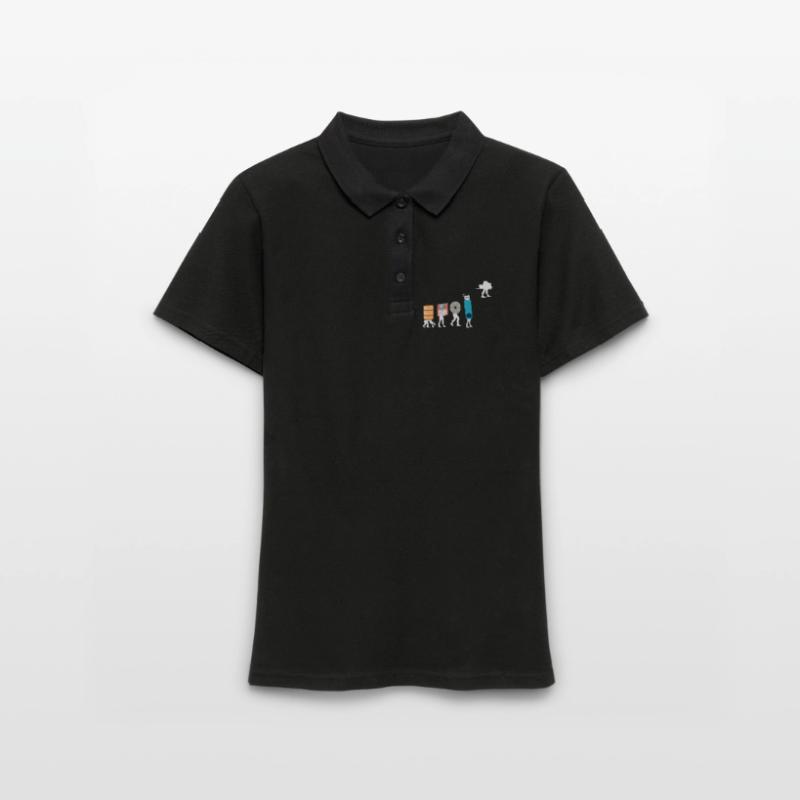Cloud Computing Funny Programmer Data AI Software Women's Polo Shirt