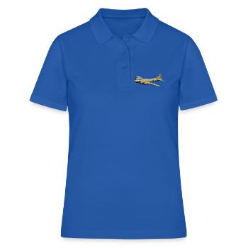 bombardier B-17 Forteresse volante - Polo Femme - bleu royal - Devant - Ailine (174cm)
