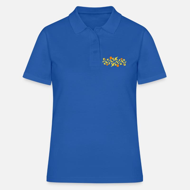 Abstract pattern by Cean - Women's Polo Shirt - royal blue