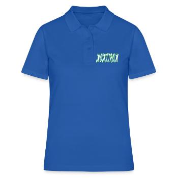 Montirom text - Frauen Polo Shirt - Royalblau - Vorne - Ailine (174cm)
