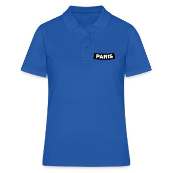 Paris Chapter Element (Bachelor Party MC Rocker Design) - Women's Polo Shirt - royal blue - Front - Ailine (174cm)