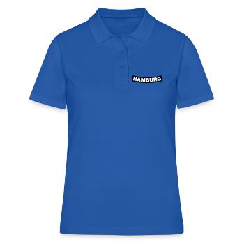 Hamburg Chapter Element (JGA MC-Rocker-Design) - Polo Femme - bleu royal - Devant - Ailine (174cm)