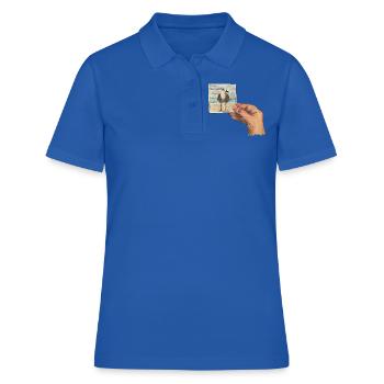 Hand mit Foto einer Möwe - Frauen Polo Shirt - Royalblau - Vorne - Ailine (174cm)