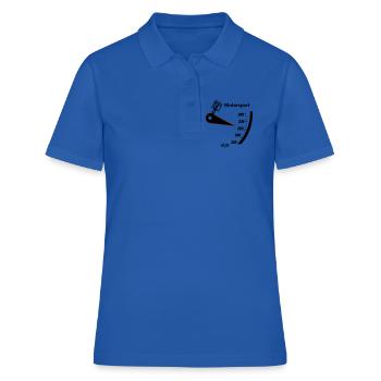 Motorsport Tacho - Frauen Polo Shirt - Royalblau - Vorne - Ailine (174cm)