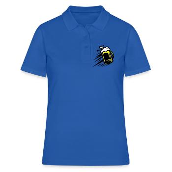 Icône de chope de bière - Polo Femme - bleu royal - Devant - Ailine (174cm)