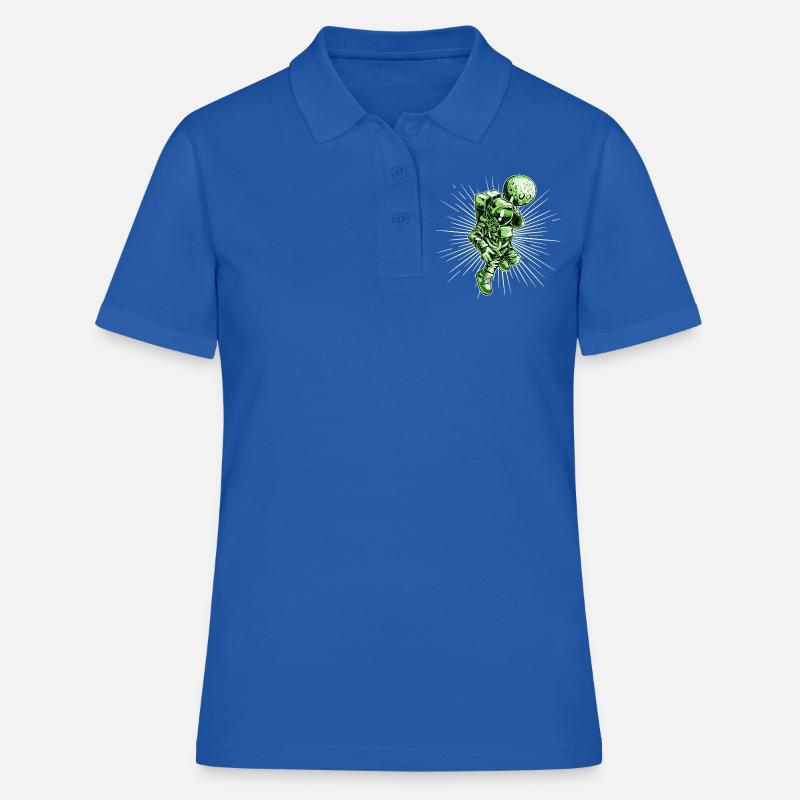 Fusée astronaute spatiale - Polo Femme - bleu royal