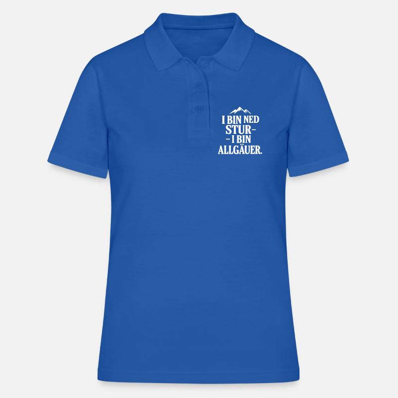Fierté du dialecte de l’Allgäu - Polo Femme - bleu royal