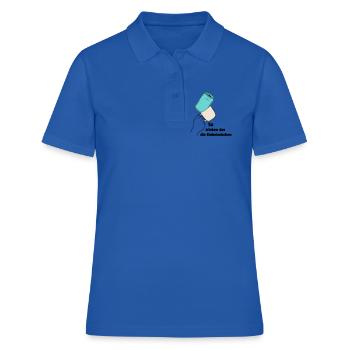 So trinken das die Einheimischen - Frauen Polo Shirt - Royalblau - Vorne - Ailine (174cm)