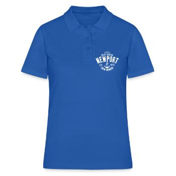 Newport yacht charter - Polo Femme - bleu royal - Devant - Ailine (174cm)