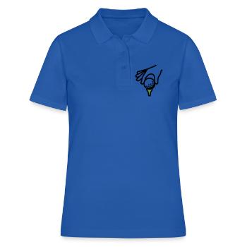 Golfball Abschlag Tee Golfsport Golfclub Golfer - Frauen Polo Shirt - Royalblau - Vorne - Ailine (174cm)
