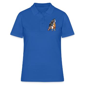 Escalade, Wiltsch, Frech, Suisse, Haslital - Polo Femme - bleu royal - Devant - Ailine (174cm)