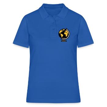 École Globe Globe Earth - Polo Femme - bleu royal - Devant - Ailine (174cm)