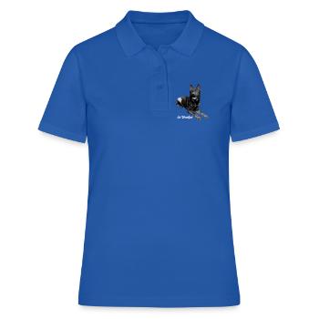 Sport de chien de berger allemand - Polo Femme - bleu royal - Devant - Ailine (174cm)