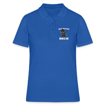 Six sept frères qui dabbent Juneteenth garçons afro garçons - Polo Femme - bleu royal - Devant - Ailine (174cm)