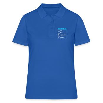 Cellules solaires Énergie solaire Énergies renouvelables - Polo Femme - bleu royal - Devant - Ailine (174cm)