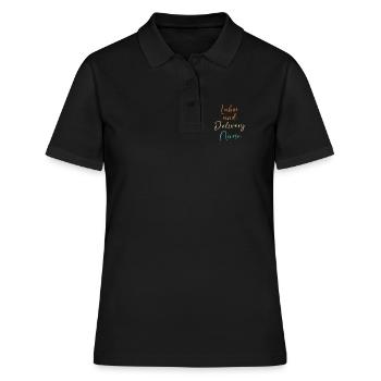 Midwife Obgyn Obstetrics - Women's Polo Shirt - black - Front - Ailine (174cm)