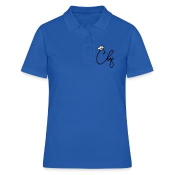 Chef Chef - Polo Femme - bleu royal - Devant - Ailine (174cm)