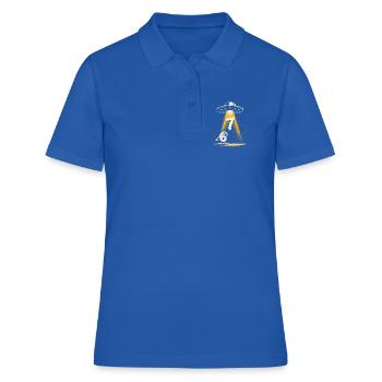 UFO-Lichtstrahl über Zahl 6 7 Meme - Frauen Polo Shirt - Royalblau - Vorne - Ailine (174cm)
