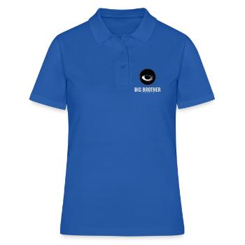 Grand Frère Œil, nous surveillons - Polo Femme - bleu royal - Devant - Ailine (174cm)