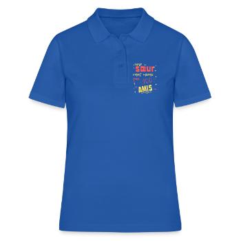 Eine Schwester ist besser als hundert Freunde - Frauen Polo Shirt - Royalblau - Vorne - Ailine (174cm)