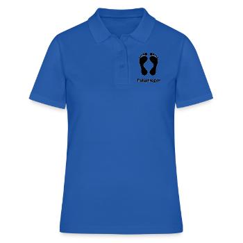 Fußpfleger Motiv Design Spruch Fußpflege - Frauen Polo Shirt - Royalblau - Vorne - Ailine (174cm)