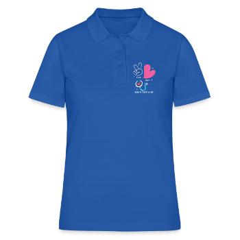 Réceptionniste Médecine Réceptionniste - Polo Femme - bleu royal - Devant - Ailine (174cm)