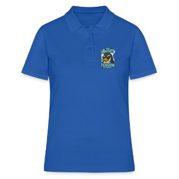 The Annoying Penguin - Women's Polo Shirt - royal blue - Front - Ailine (174cm)
