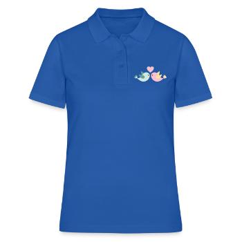 LOVE - Polo Femme - bleu royal - Devant - Ailine (174cm)