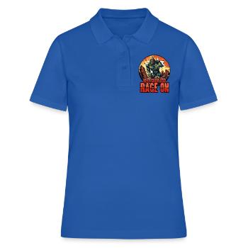 Ruhe bewahren und weiter wüten, Monster-Wut - Frauen Polo Shirt - Royalblau - Vorne - Ailine (174cm)