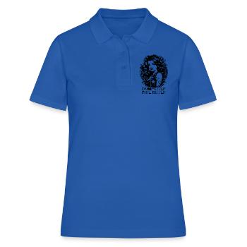 Publicité classique pour femmes, boisson pétillante - Polo Femme - bleu royal - Devant - Ailine (174cm)