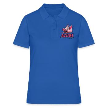 Humour cochon cochon parodie du stagiaire - Polo Femme - bleu royal - Devant - Ailine (174cm)