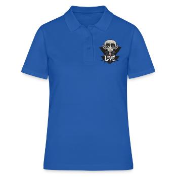 Le vampire de l’amour Nosferatu drôle et triste - Polo Femme - bleu royal - Devant - Ailine (174cm)