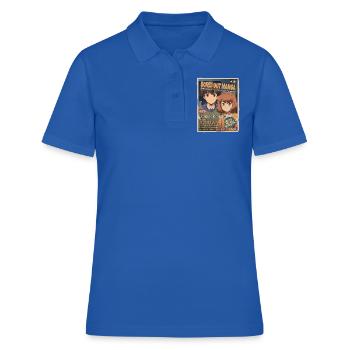 Bored : un faux magazine d’anime manga - Polo Femme - bleu royal - Devant - Ailine (174cm)