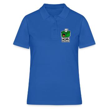 Votez Espoir - Polo Femme - bleu royal - Devant - Ailine (174cm)