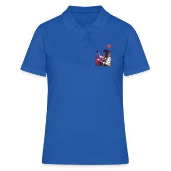 Course automobile #racing #sport - Polo Femme - bleu royal - Devant - Ailine (174cm)