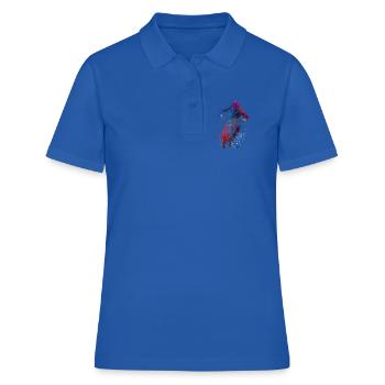 Art du sport automobile #motor #sport - Polo Femme - bleu royal - Devant - Ailine (174cm)