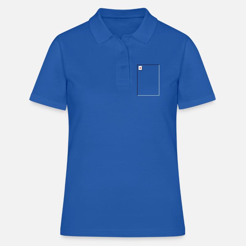 Missing Image – File Not Found Portrait - Women's Polo Shirt - royal blue