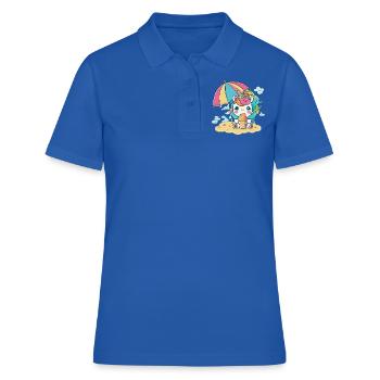 Eiscreme Einhorn - Die süßeste Versuchung - Frauen Polo Shirt - Royalblau - Vorne - Ailine (174cm)