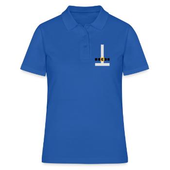 Costume Père Noël - Polo Femme - bleu royal - Devant - Ailine (174cm)