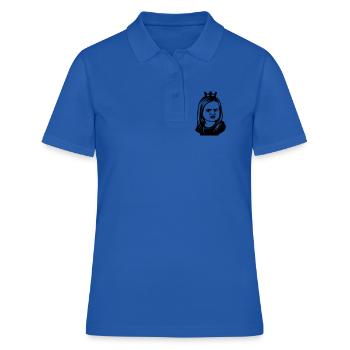 Fille mème sceptique avec couronne - Polo Femme - bleu royal - Devant - Ailine (174cm)