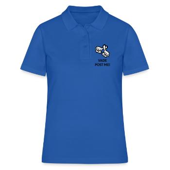 Vade Post Me! (Kreuz / Bibel / Religion / 2C) - Frauen Polo Shirt - Royalblau - Vorne - Ailine (174cm)